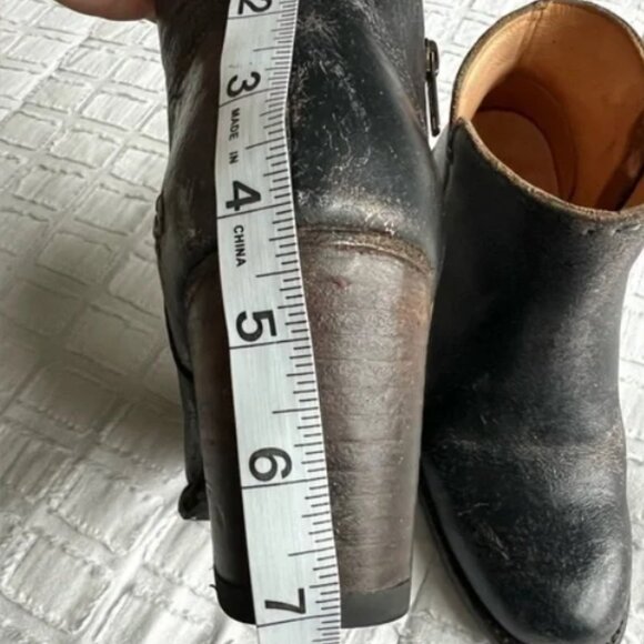 Cobbler Ankle Booties Genuine Natural Leather Handmade Distressed - Picture 14 of 15